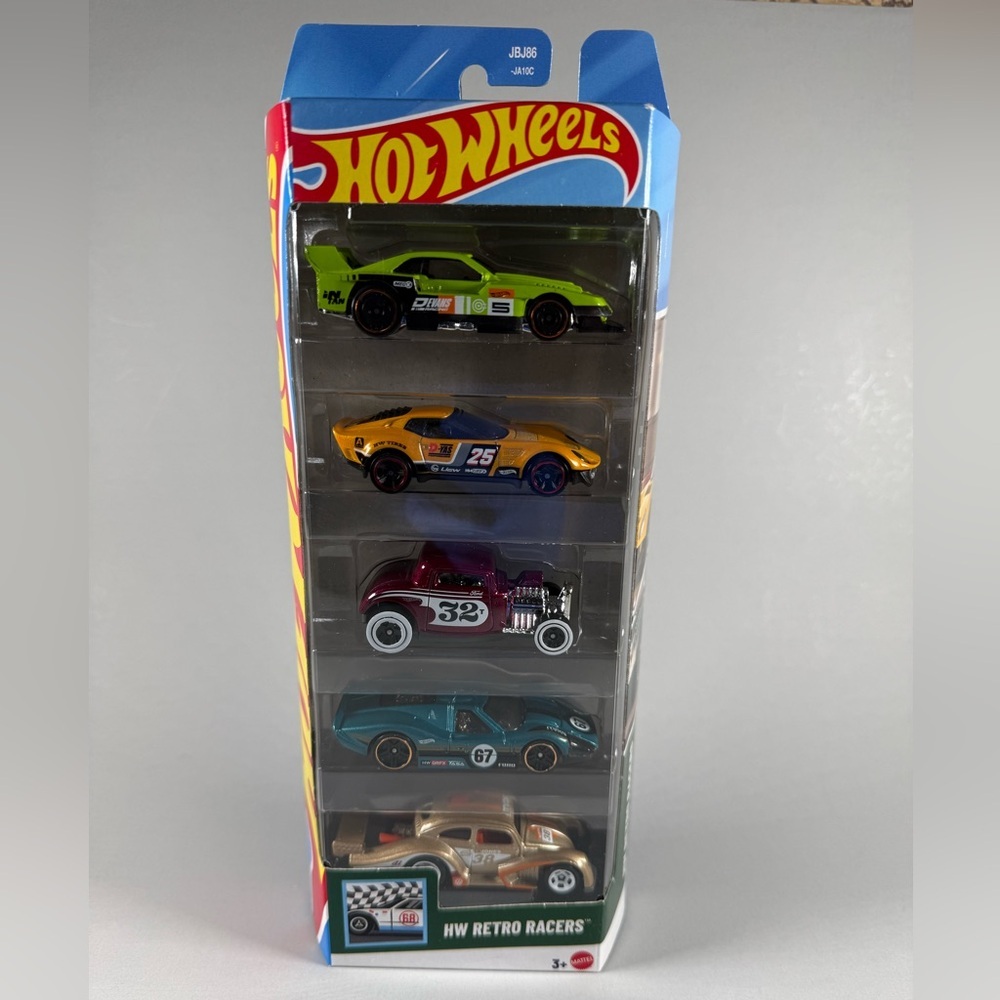 Hot Wheels 5 Car Pack HW Retro Racers